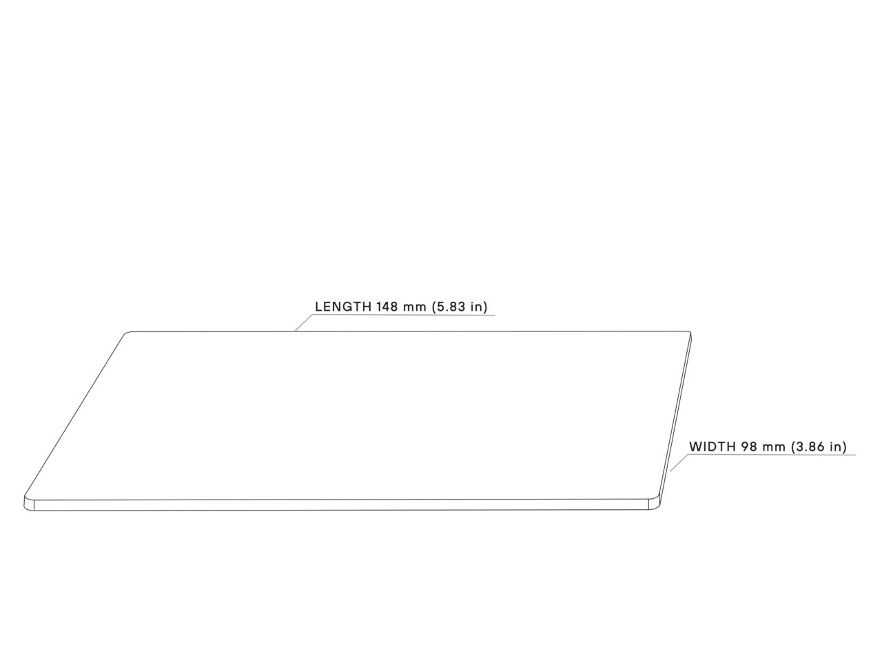 Dimensions of PCBite kit with 2x SQ200 200 MHz and 4x SQ10 handsfree probes: Insulated Base Plate XS
