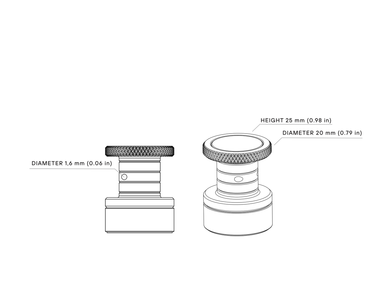 Dimensions of PCBite Wire stand: Solder wire stand