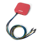 Color-coded wire harness connecting PCBite probes directly to Saleae logic analyzers (PCBITE-4008)