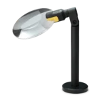 Magnifier with magnetic base, 3x magnification and AR coated lens for PCB soldering and inspection (PCBITE-4020)