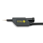 A SQ10 probe mounted in the SQ probe holder without any test wire connected (PCBITE-6005)