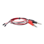 Red and black banana plug leads with dupont connectors for SQ10 probe connection (PCBITE-6005)