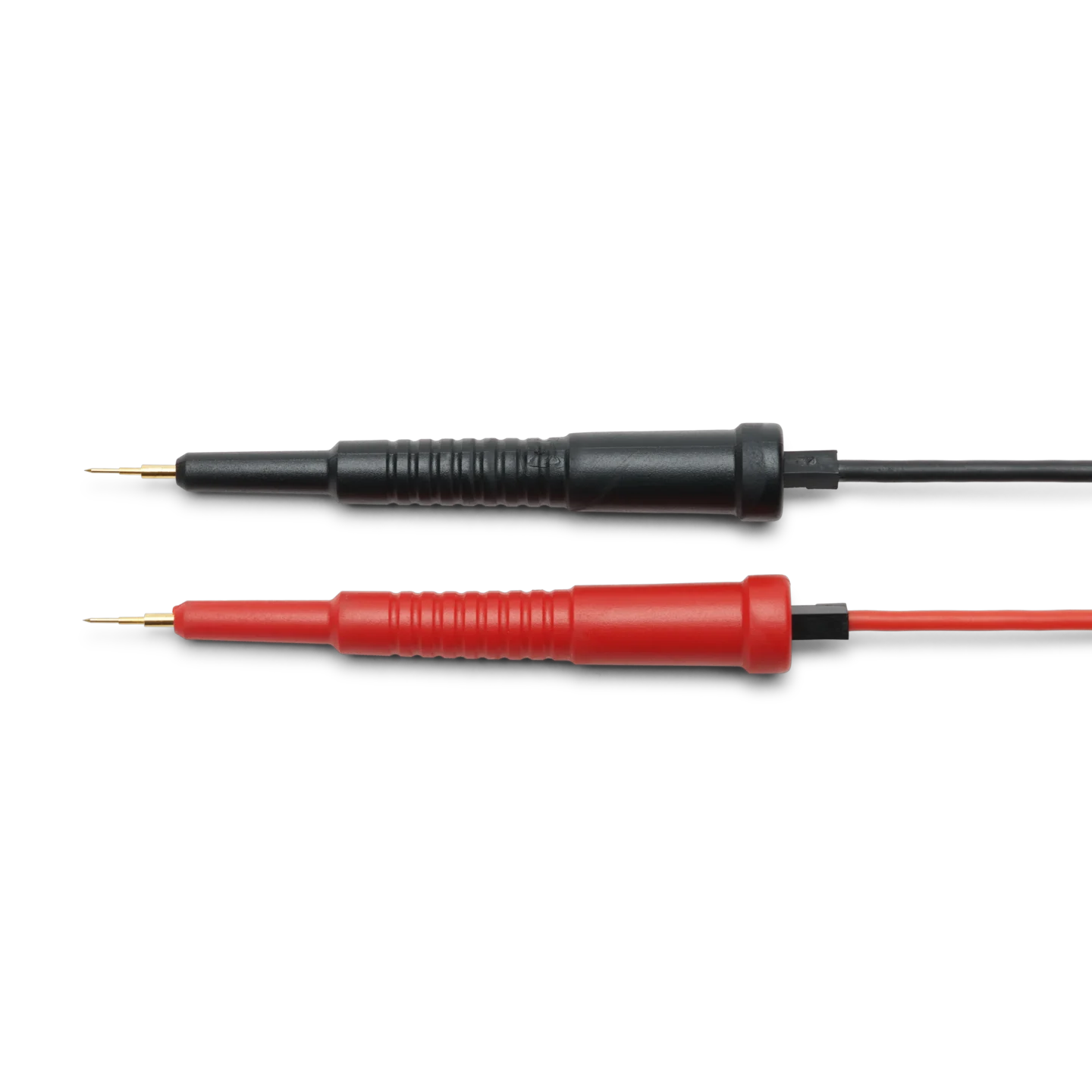 Red and black SQ10 probes with matching test wires connected (PCBITE-6011)