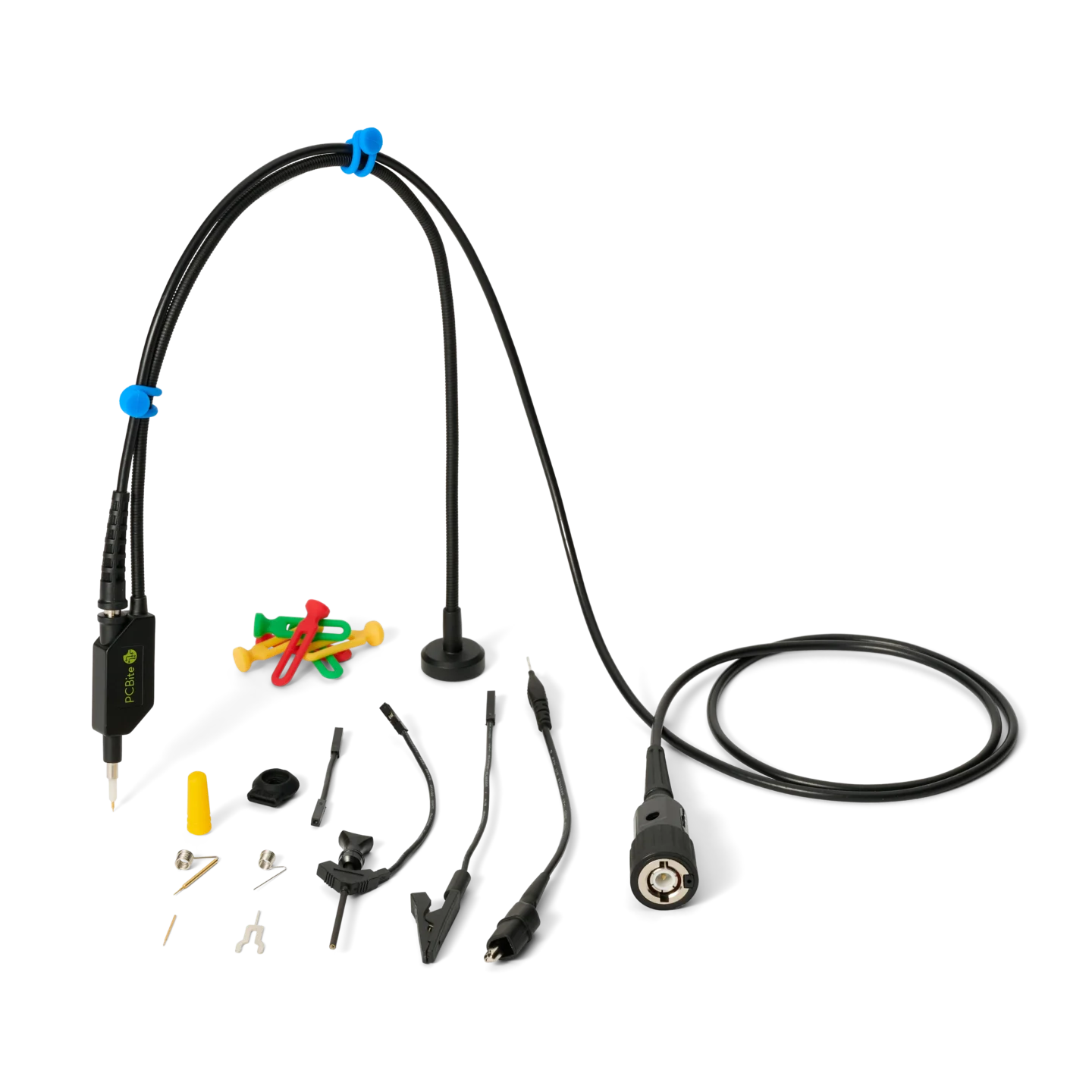 SQ100 100 MHz Probe with probe holder and accessories included with a single probe purchase (PCBITE-6013)