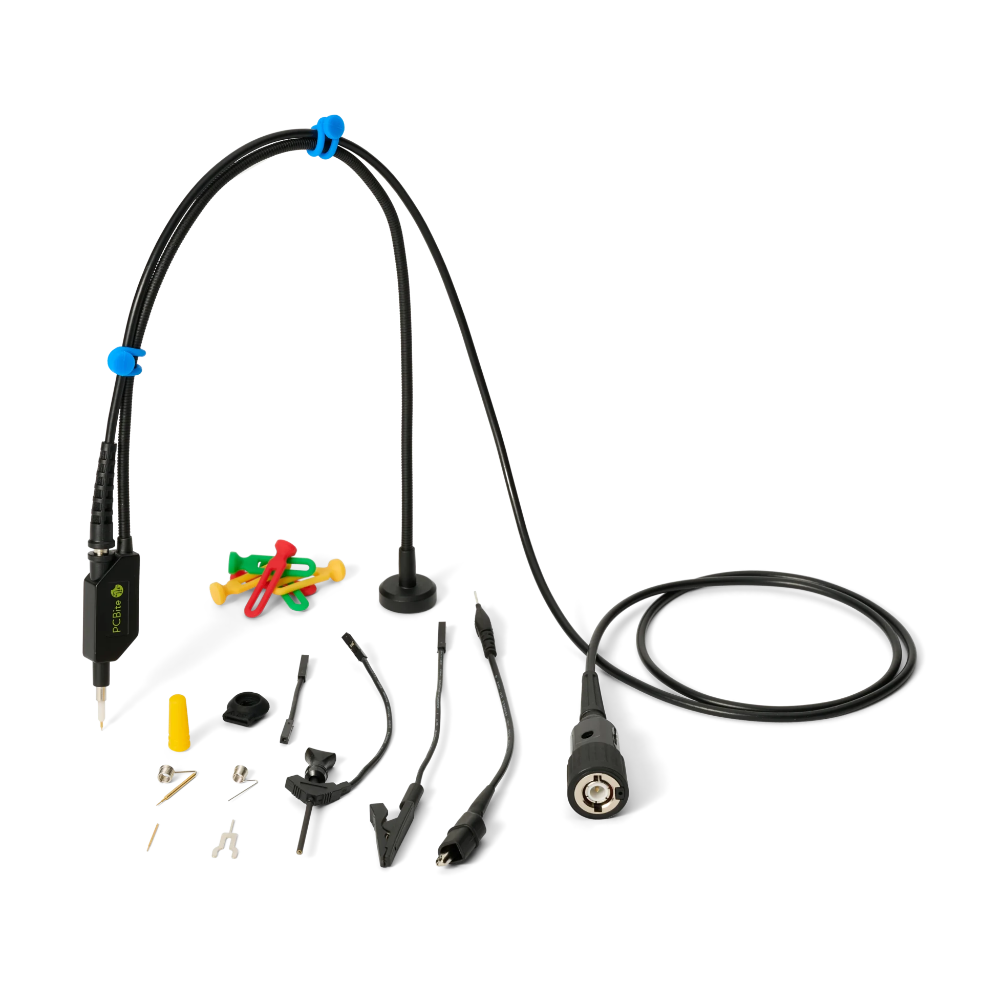 SQ100 100 MHz Probe with probe holder and accessories included with a single probe purchase (PCBITE-6013)