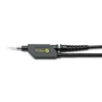 SQ100 100 MHz Oscilloscope probe mounted in probe holder without any ground options connected (PCBITE-6013)