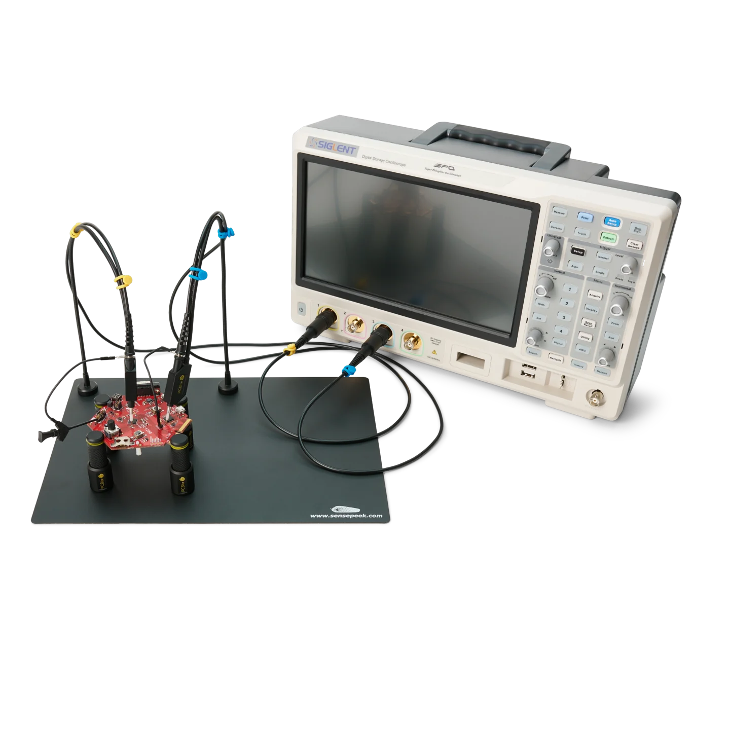 Complete kit with 2x handsfree SQ200 200 MHz probes and 4x PCB holders (PCBITE-6016)