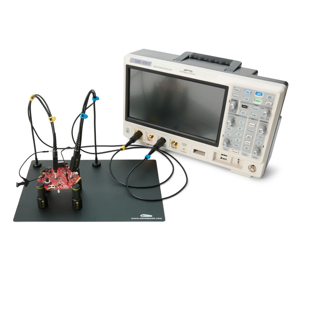 Complete kit with 2x handsfree SQ200 200 MHz probes and 4x PCB holders (PCBITE-6016)