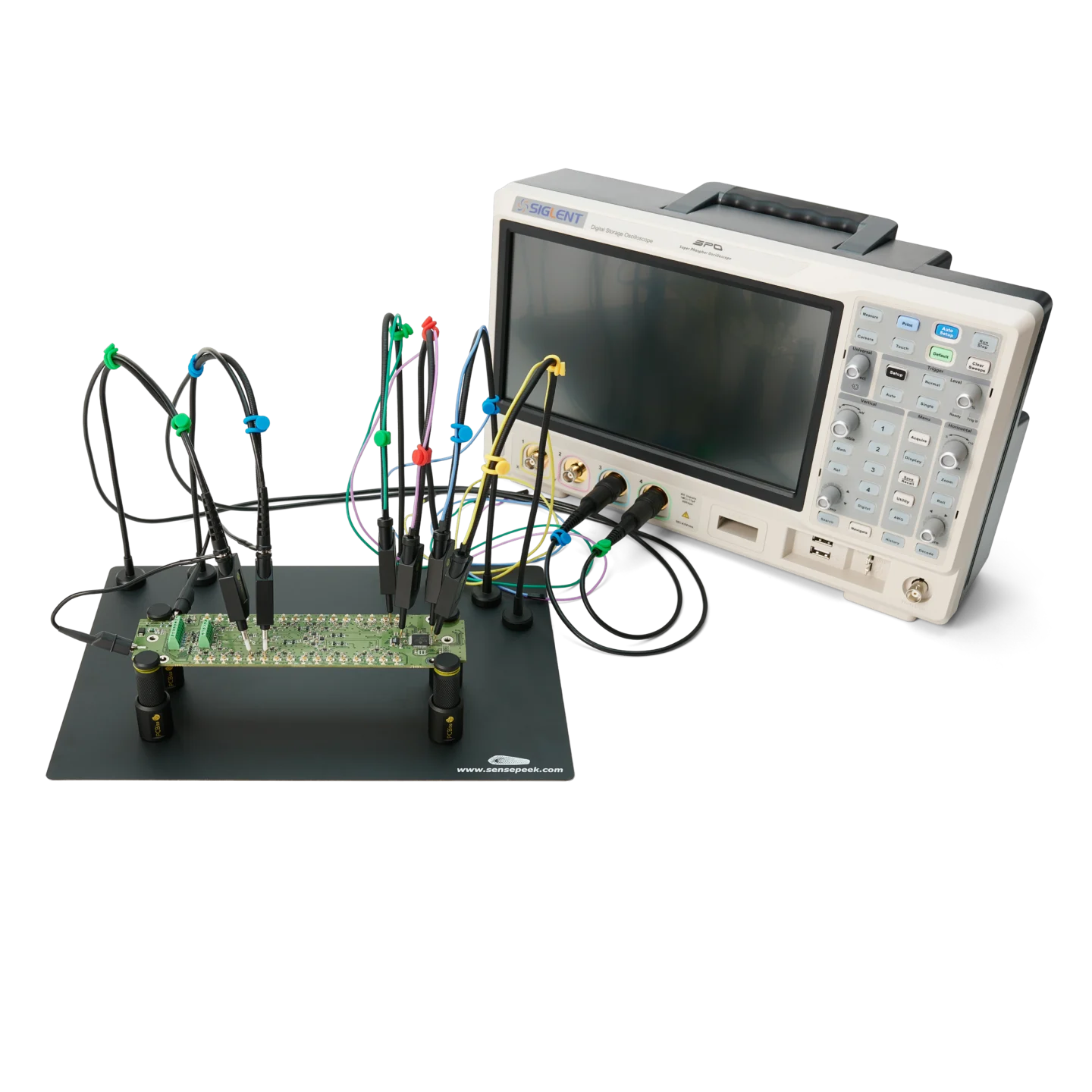 Complete handsfree kit with 2x probes plus 4x SQ10 probes and 4x PCB holders (PCBITE-6019)