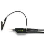 SQ350 350 MHz Probe in holder with high quality alligator and clip connected to 5mm ground interface (PCBITE-6025)