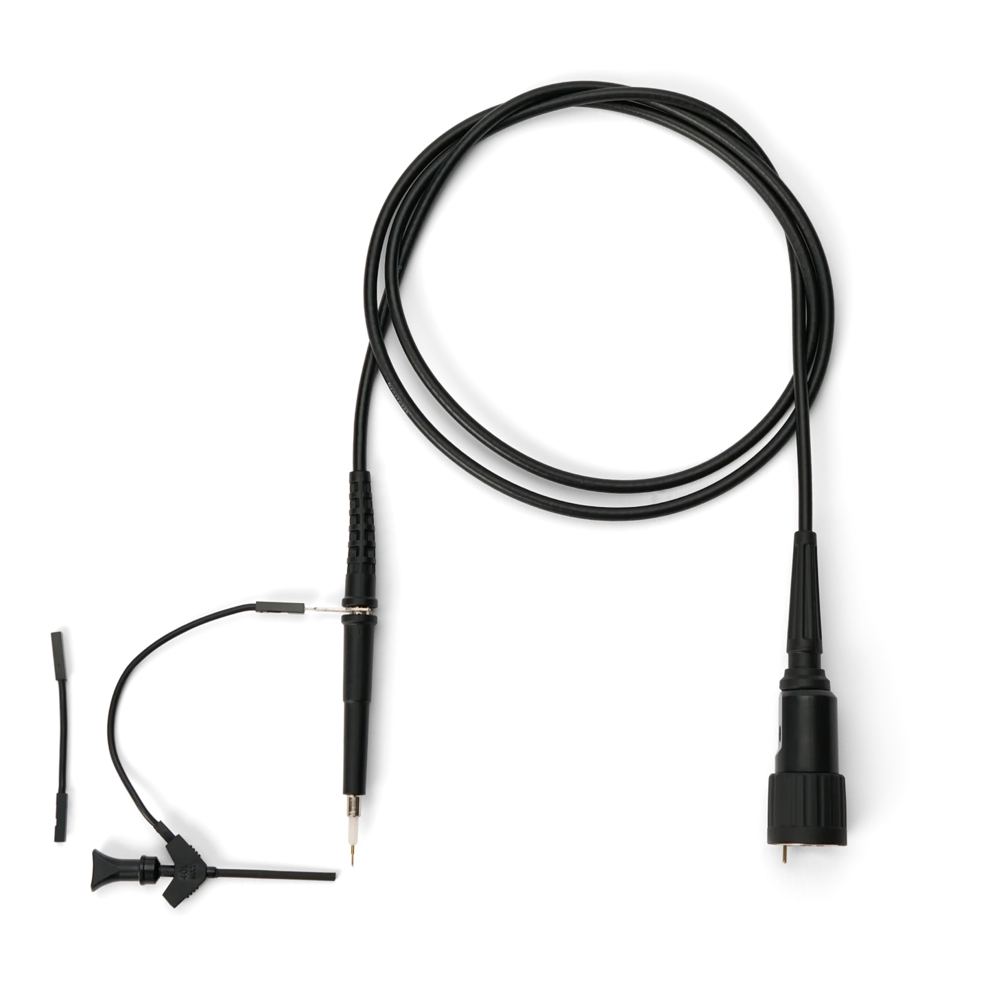 SQ500 500 MHz Probe without holder using airplane test-hook with dupont cable as ground option (PCBITE-6026)