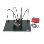Complete debug test setup with Saleae logic analyzer and handsfree SQ10 probes (PCBITE-6029)