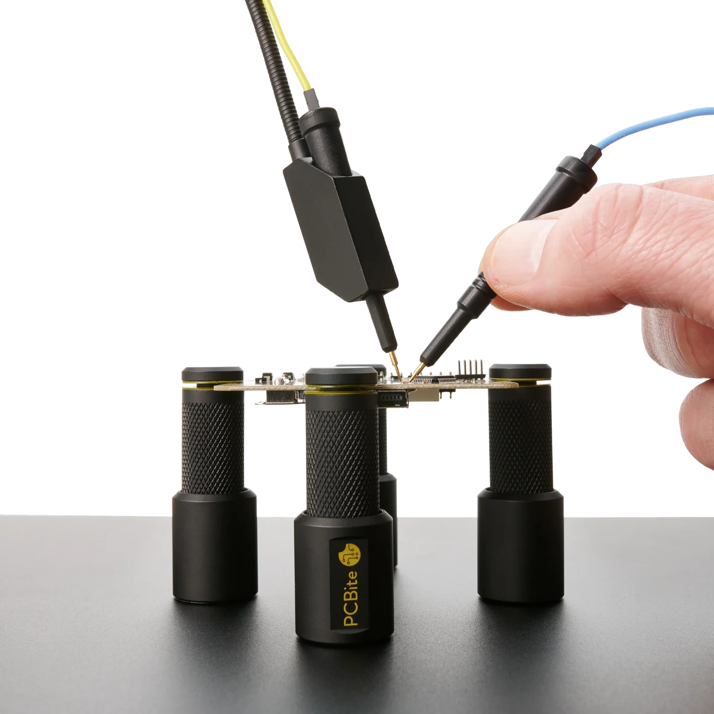 Two SQ10 probes one used handsfree and the other handheld (PCBITE-6029)