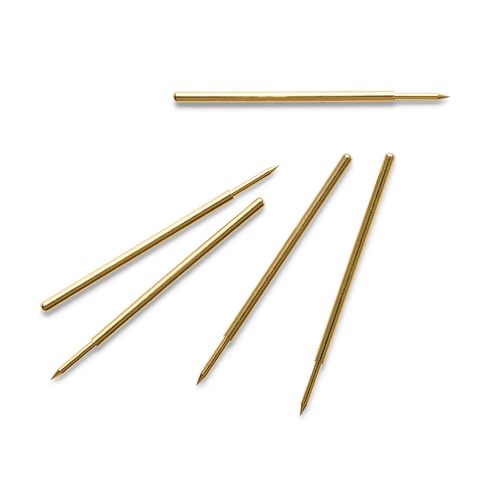 PCBite 5x replacement spring-loaded gold-plated needle tips for SP and SQ probes (PCBITE-7002)