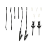 Ground cable accessories, test hooks, alligator clips and ground clips for secure connections (PCBITE-7004)