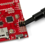 Sprung hook connected showing signal directly connected to pinheader on PCB (PCBITE-7005)