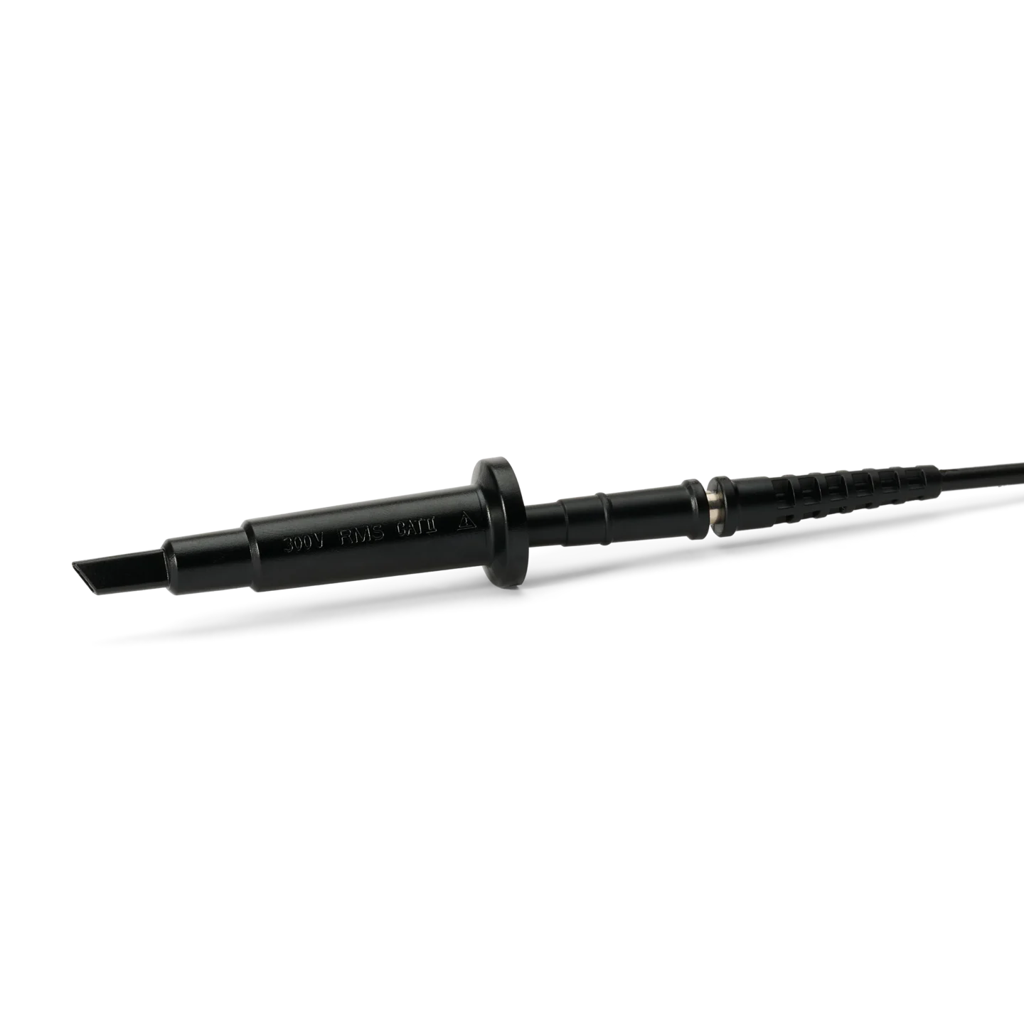 Sprung hook CAT II mounted on probe for safe connection to wires and pins (PCBITE-7005)