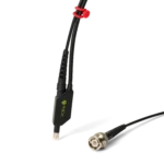 Complete single handheld SQG15 1.5 GHz probe with dual ground, BNC connector and red cable holders (PCBITE-7009)