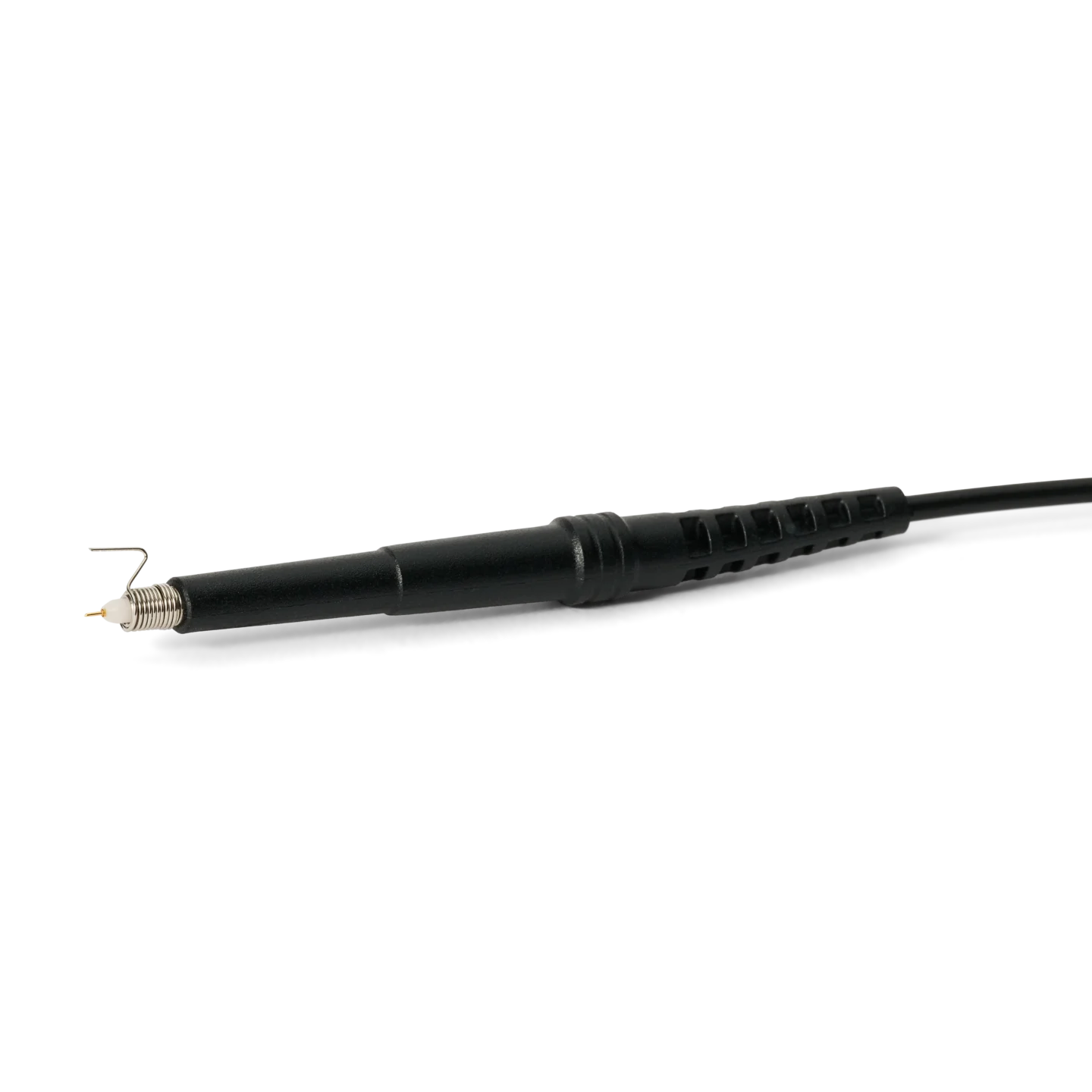 Ground spring mounted on SQG30 3.0 GHz probe for handheld measurements (PCBITE-7010)