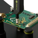 Reliable handsfree SQG60 6.0 GHz probe connection on PCB enabling extended measurement sessions (PCBITE-7013)