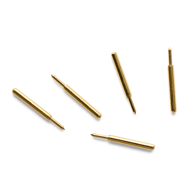 5x probe needle tips, replacement gold-plated spring-loaded needles for SQG probe series (PCBITE-7017)