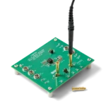PCB with multiple MMCX connectors and adapters for quick probe repositioning between test points (PCBITE-7020)