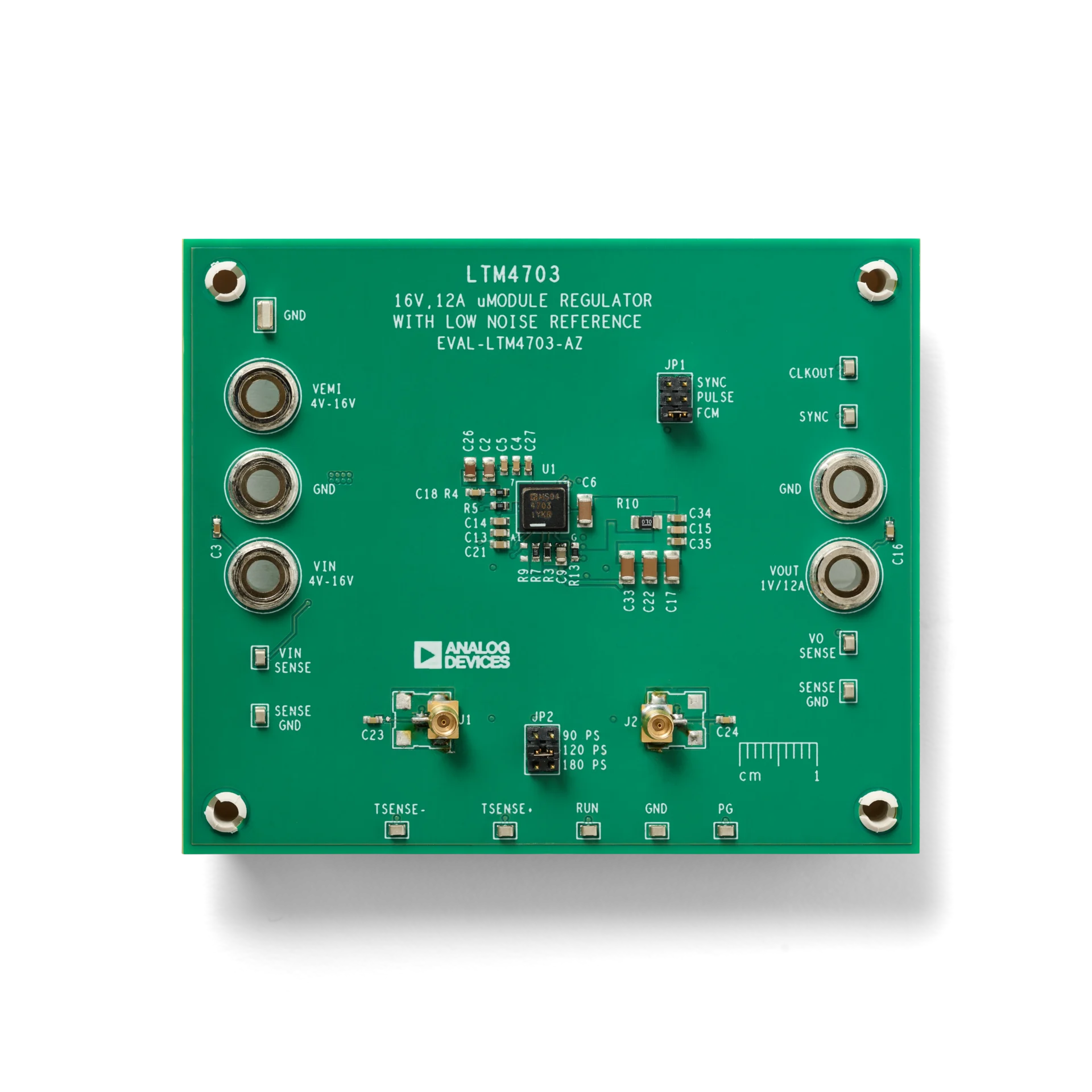 PCB with MMCX connectors ready for measurement with probe and MMCX adapter for reduced noise (PCBITE-7020)