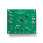 PCB with MMCX connectors ready for measurement with probe and MMCX adapter for reduced noise (PCBITE-7021)