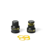 Two low profile PCB holders, magnetic spring-loaded with insulation washers for secure circuit board holding (PCBITE-7023)