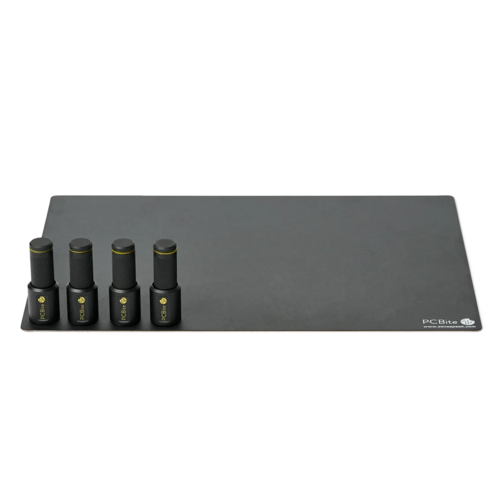 Large insulated A4 baseplate with 4 magnetic PCB holders (PCBITE-7026)