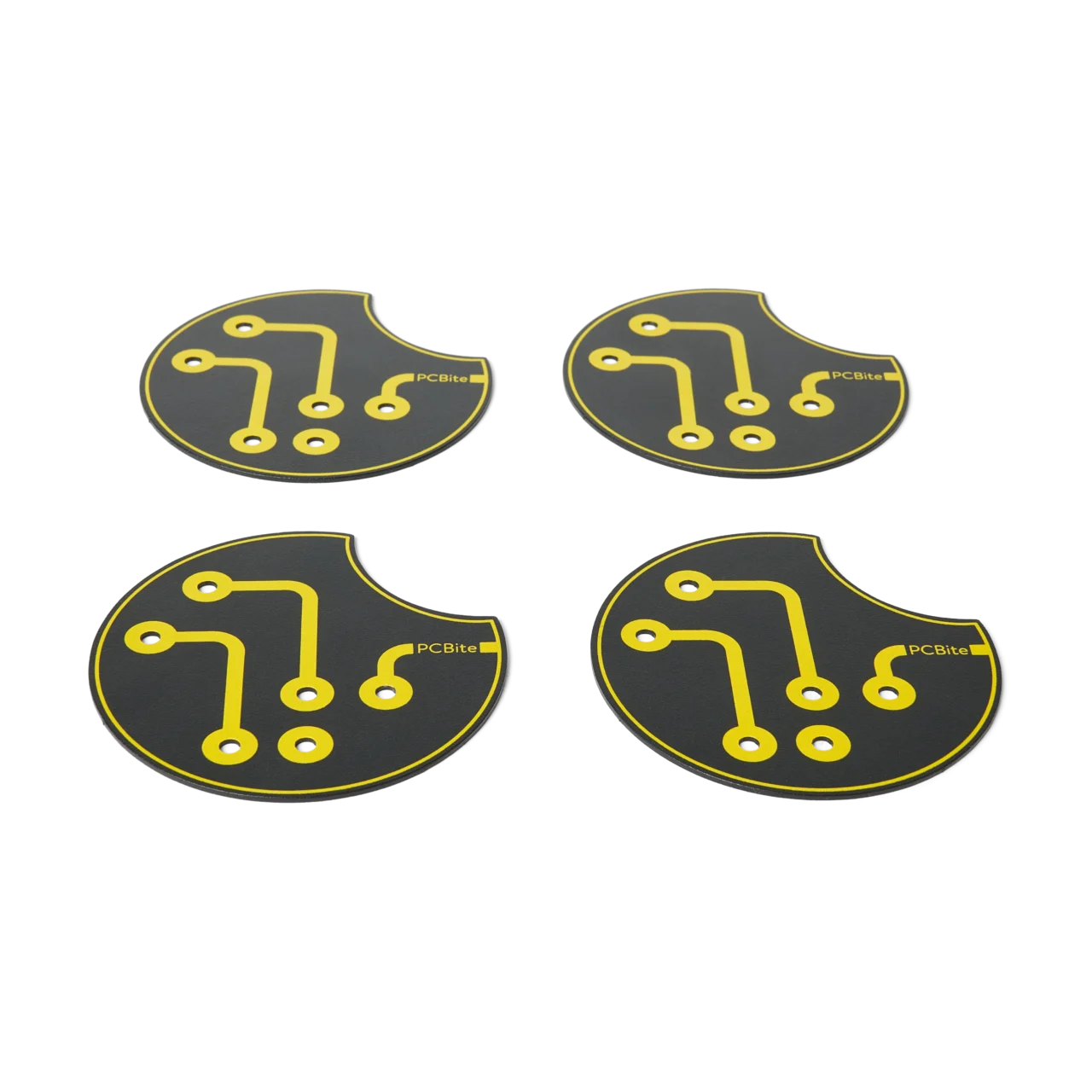 Multipurpose baseplates, four 80mm metal plates for magnifier support and flexible hands-free probe mounting (PCBITE-7027)