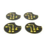 Multipurpose baseplates, four 80mm metal plates for magnifier support and flexible hands-free probe mounting (PCBITE-7027)