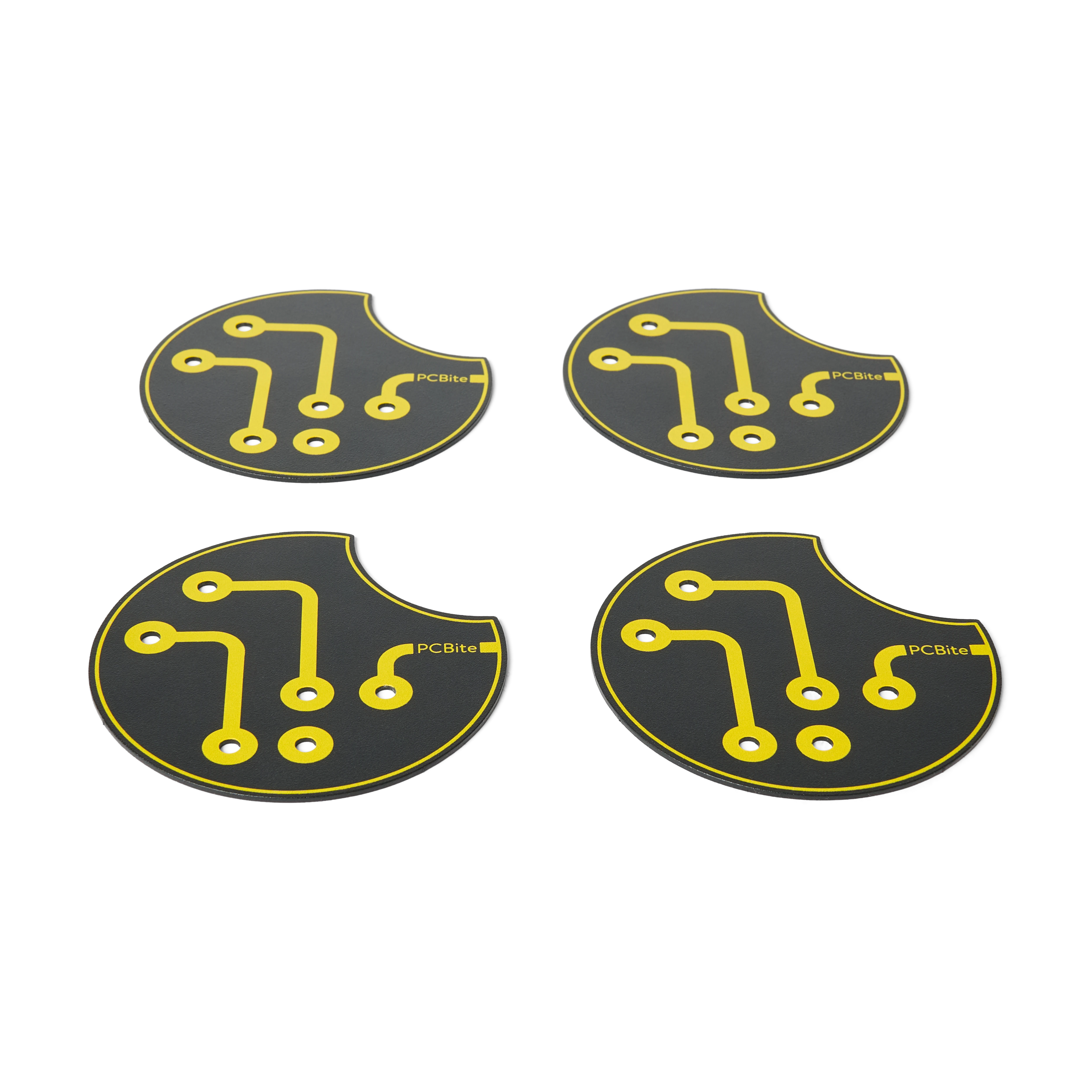 Multipurpose baseplates, four 80mm metal plates for magnifier support and flexible hands-free probe mounting (PCBITE-7027)