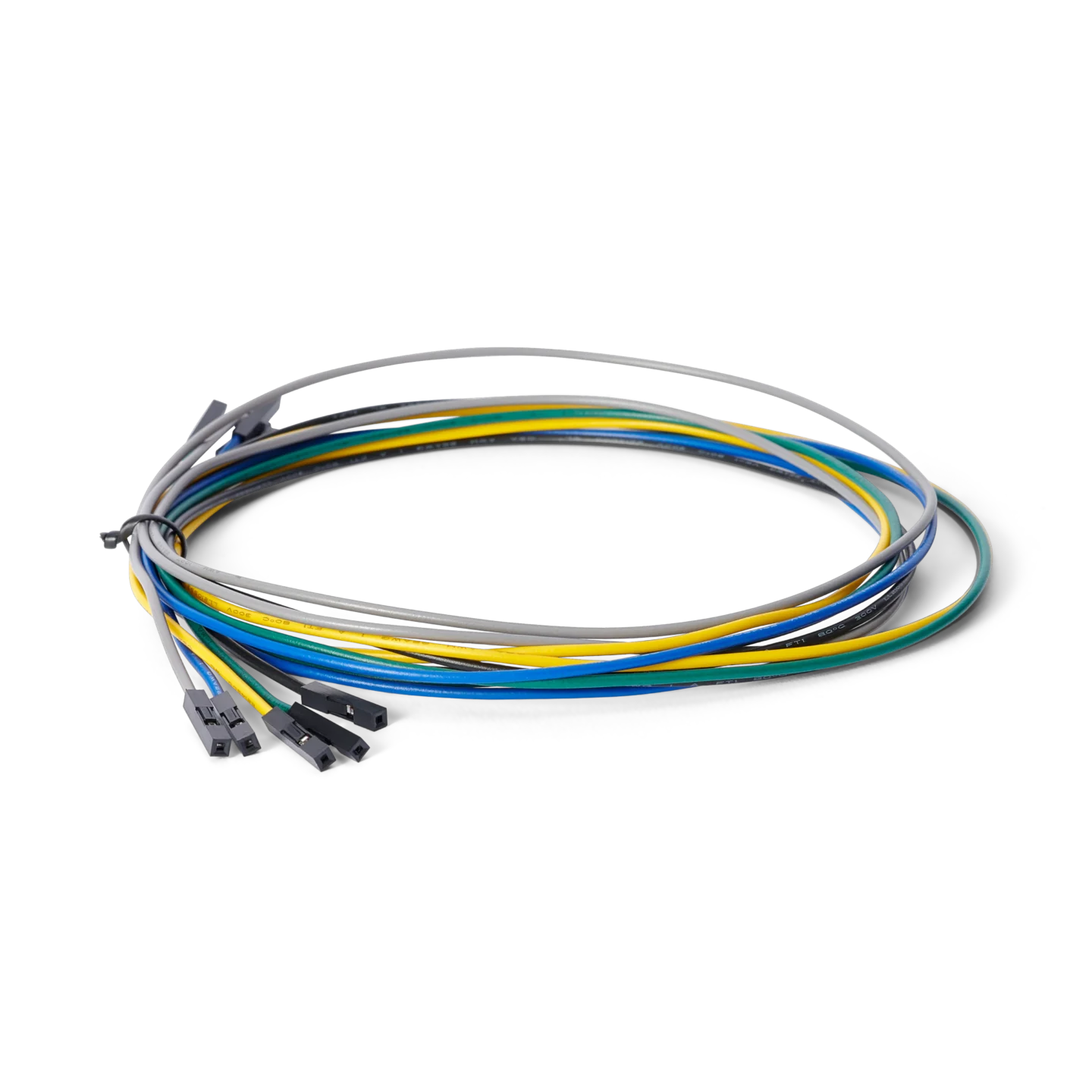 Test wires with dupont connector cables in multiple colors for SP10 probe connections (PCBITE-7028)