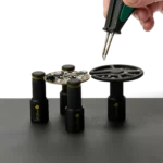 Aluminium component tray for picking components with soldering tweezer and placing on PCB (PCBITE-7029)