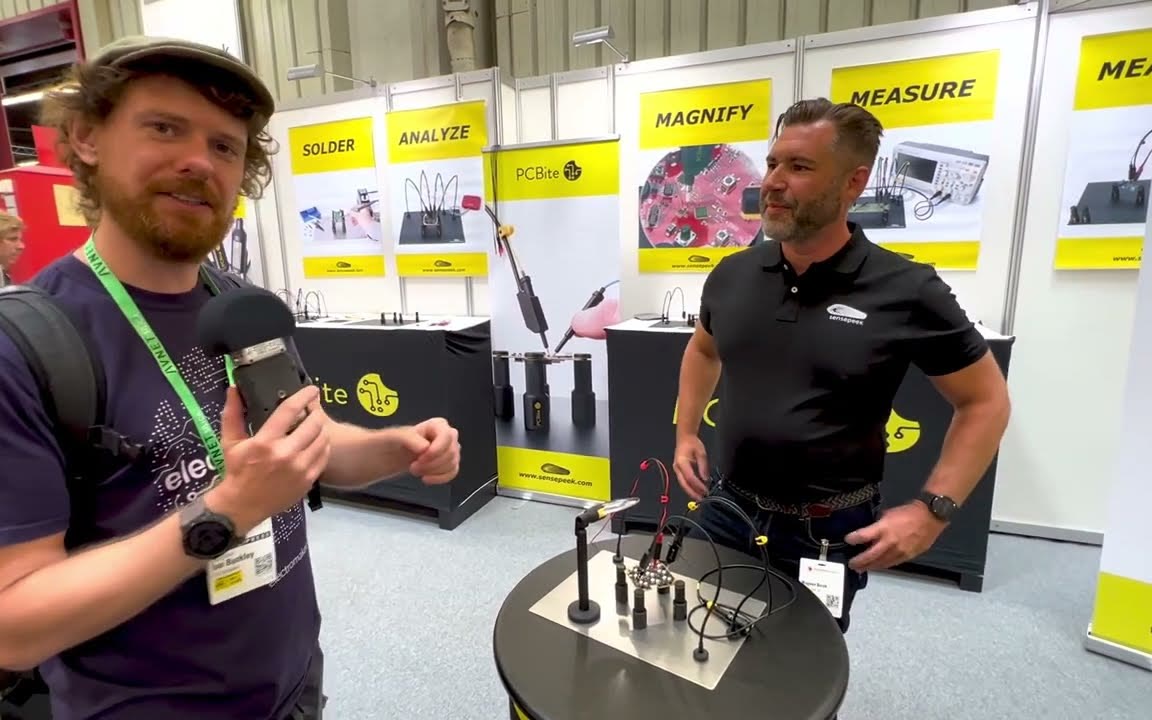 Ian Buckley of Electromaker interviews Magnus Birch at the PCBite booth at Embedded World 2022.